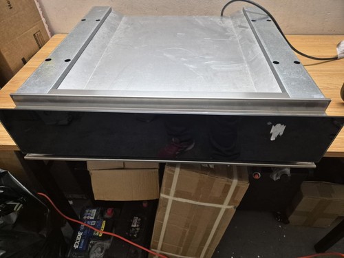 Black glass warming drawer - warming,