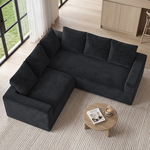 Corner sofa shaped - 3+2, 6