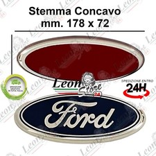Stemma Logo Concavo per FORD mm. 178 x 72 emblema fregio badge auto targhetta ka