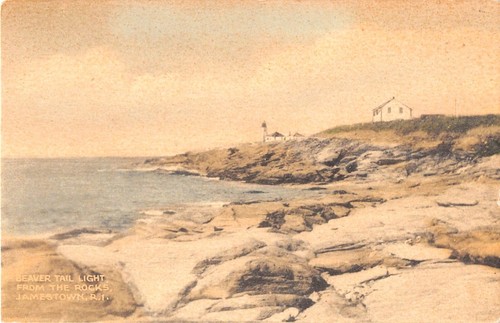 1930 beavertail light house - beavertail,