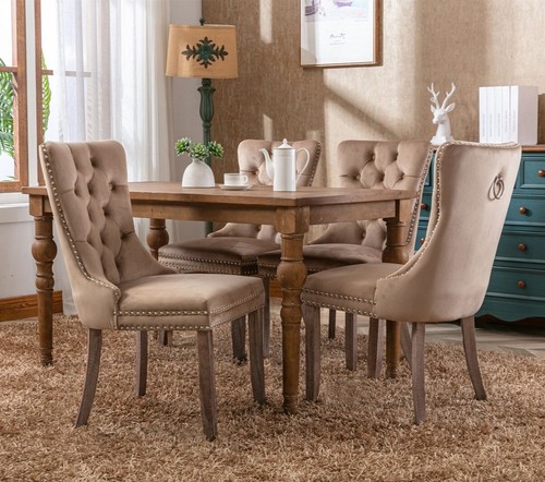 Premium velvet dining - dining, chairs