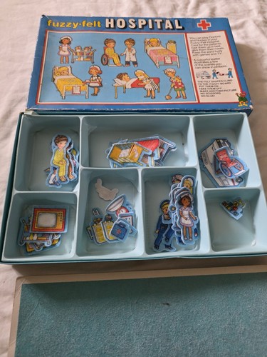 Vintage fuzzy felt hospital - vintage,