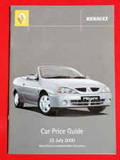 2000 RENAULT PRICE LIST inc