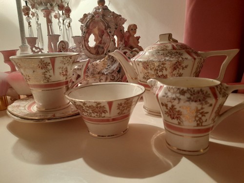 Vintage tams ware pink - ware, gold