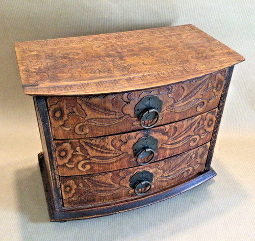 Indian miniature bow fronted - indian,