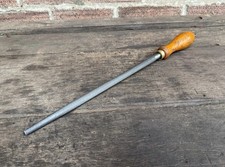 Vintage 17” Sheffield Butcher's Knife Sharpener Steel Kitchen Old Tool