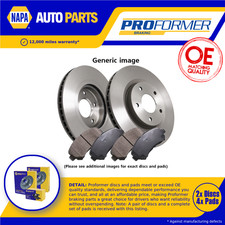 2x Vented Brake Discs and Pads