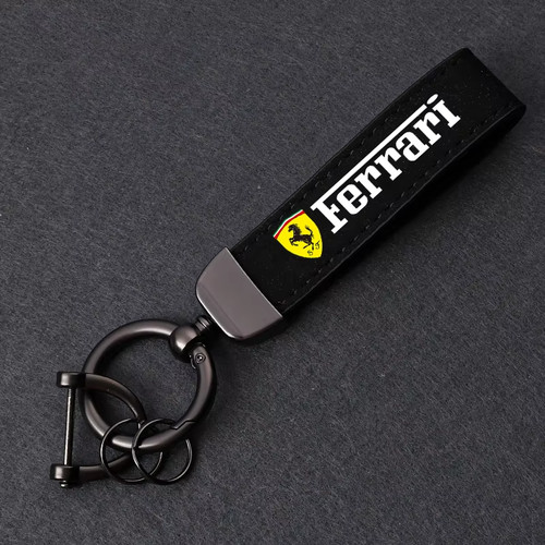 Ferrari black keyring - black, keychain