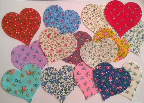 Country floral hearts - country,