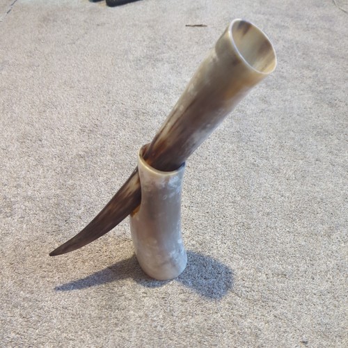 Vintage drinking horn cup - vintage,