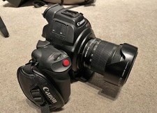 Canon Eos C100 camera with AF, 2x EFS lens (18-135mm + 2x batteries + chargers