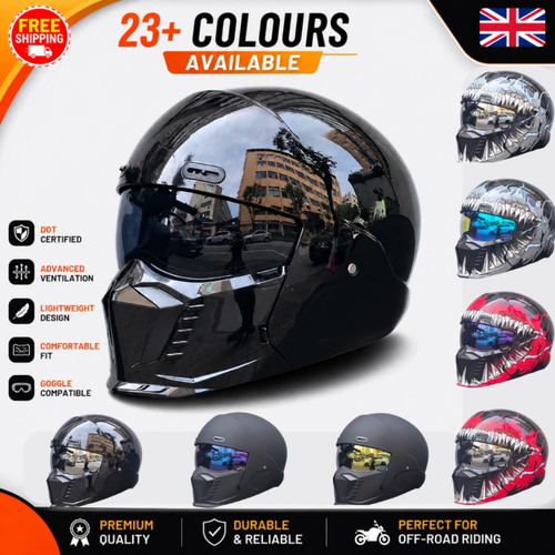 Retro motorcycle helmet abs - motorcycle,