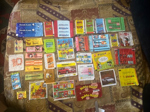 Vintage bubble gum - gum, wrappers