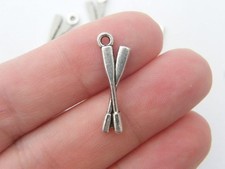 12 Oars charms antique silver