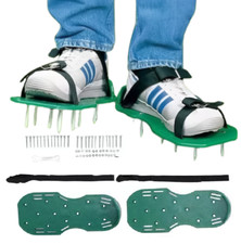 30cm Lawn Aerating Spike Shoes Garden Aerator Adjustable Strap Gardening Sandals
