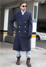 vintage 90s German Luftwaffe Air Force Gaberdine Trench coat greatcoat overcoat