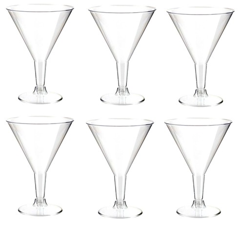 Plastic martini glasses - x,