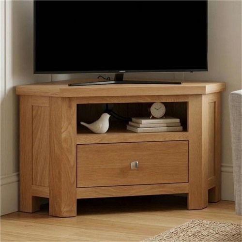 Oak corner television - corner,