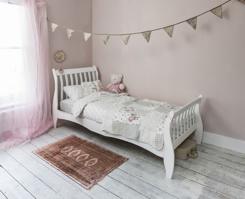 Single bed white with - bed,