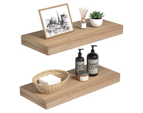 Set floating shelves oak - of,