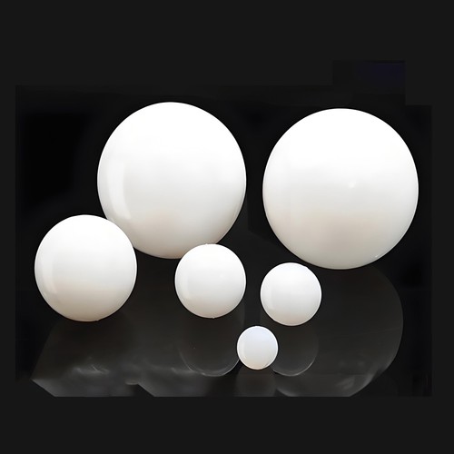 White solid silicone ball - white,
