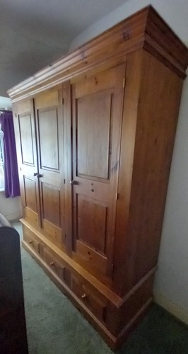 Large triple size - solid, pine