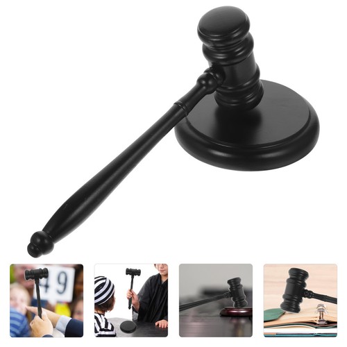 Set wooden judge gavel - 1,