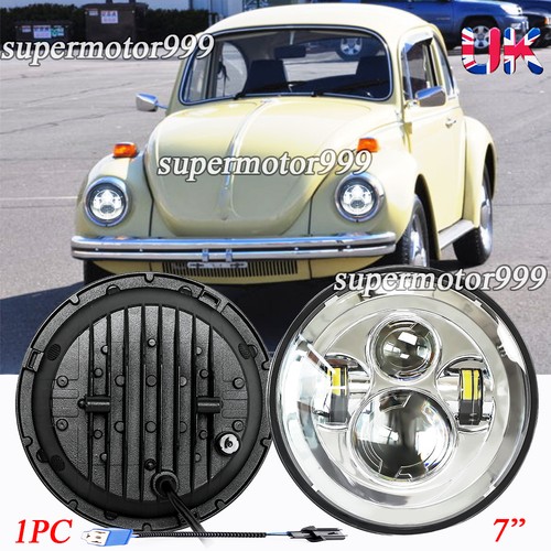 Chrome inch led headlight - chrome,