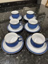 Denby Imperial Blue Cup and Saucer Tea Coffee Cup 1 2 3 4 5 OR 6 Excellent