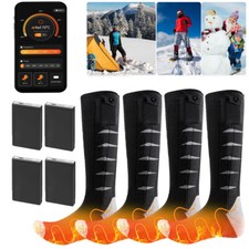 Electric Heated Socks Rechargeable Battery Men & Women Warm Socks Foot Warmer