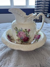 Vintage Wash Basin And Pitcher