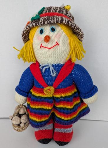 Hand made knitted scarecrow - knitted,