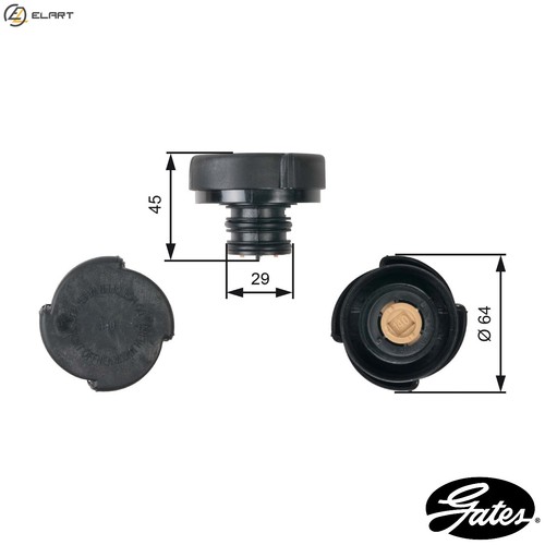 Cap coolant tank rc207 for - rc207, mg