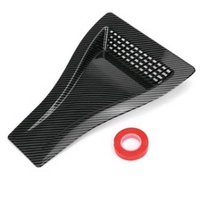Universal Hood Vent Louvers Air Scoop Bonet Vent Air Intake Cover Carbon Look