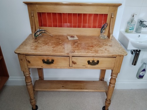 Bathroom washstand pine - bathroom,