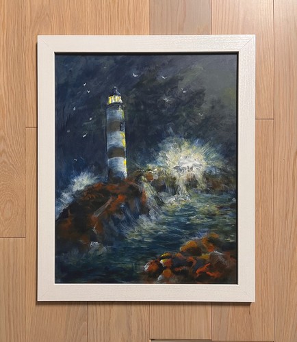 Original nocturnal painting - original,