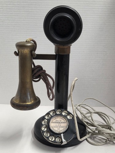 Antique candlestick telephone - antique,