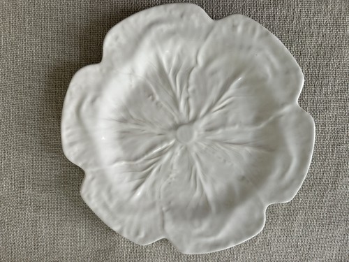 Vtg white block subtle cabbage - vtg,