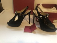 Valentino Gold Spike Peep toe