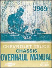 1969 Chevrolet Truck Overhaul Manual 69 Pickup Suburban Blazer Van Engine Tranny