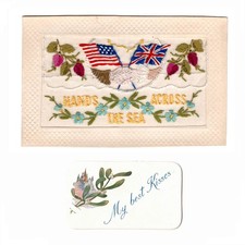 WW1 SILK EMBROIDERED GREETING