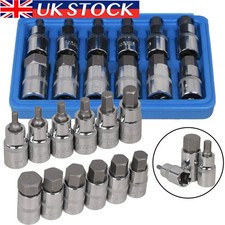 Allen Key / Hex Bit Socket Set 12pc 1/2" Drive Metric 5mm to 22mm - H5 To H22 UK