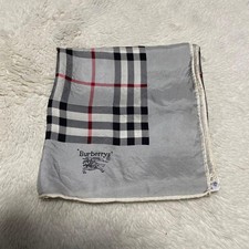 Burberry Silk Large Scarf Gray