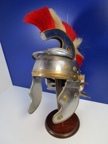 Metal roman centurion helmet - roman,