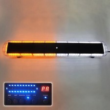 55" 108 LED Waterproof Emergency Warning Recovery Beacon Amber/White LightBar