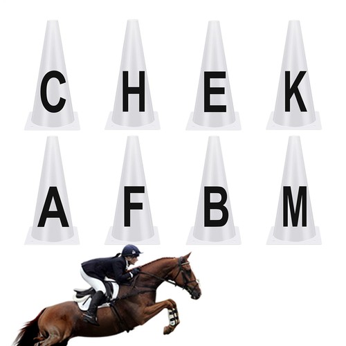 Cones with letters - with,