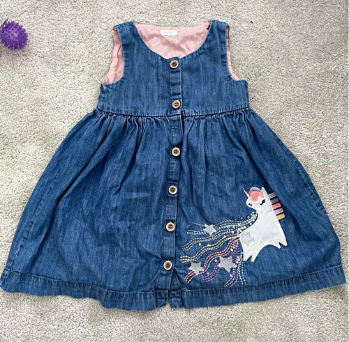 Next girls cotton denim - next, 3-4y