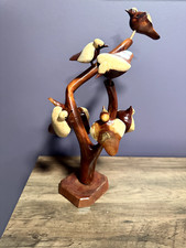 VTG Danish Carved Wood