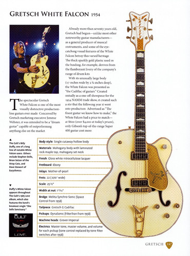 1954 gretsch white falcon - white,