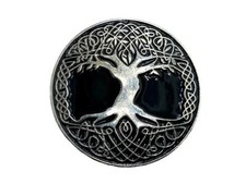 Tree Of Life Rune Norse Viking Silver Metal Pin Badge